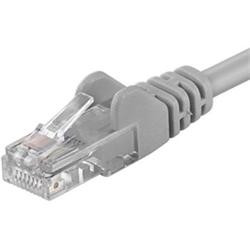 PremiumCord Patch kabel Cat6 UTP, délka 10m, šedá