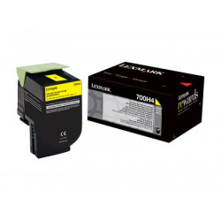 Lexmark 700H4 - Vysoká výtěžnost - žlutá - originální - kazeta s barvivem LCCP - pro Lexmark CS310dn, CS310n, CS410dn, CS410dtn, CS410n