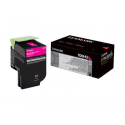 Lexmark 700H3 - Vysoká výtěžnost - purpurová - originální - kazeta s barvivem LCCP - pro Lexmark CS310dn, CS310n, CS410dn, CS410dtn, CS410n