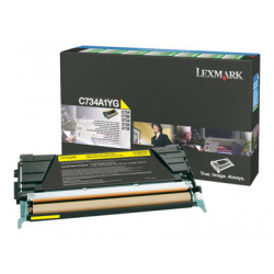 Lexmark - žlutá - originální - kazeta s barvivem LCCP, LRP - pro Lexmark C734, C736, X734, X736, X738