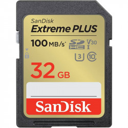 SanDisk Extreme PLUS SDHC 32GB 100MB s V30 UHS-I