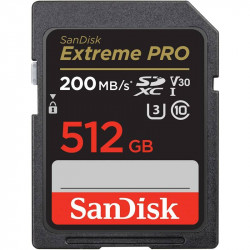 SanDisk Extreme PRO SDXC 512GB 200MB s V30 UHS-I