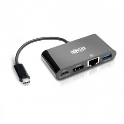 Tripplite Mini dokovací stanice USB-C HDMI, USB 3.0, GbE, 60W nabíjení, HDCP, černá