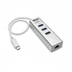 Tripplite Rozbočovač USB-C 3x USB-A + Gbe, USB 3.0, bílá