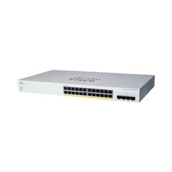Cisco switch CBS220-24FP-4X, 24xGbE RJ45, 4x10GbE SFP+, PoE+, 382W - REFRESH