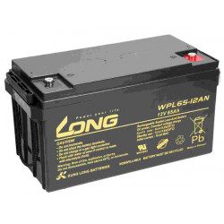 Baterie Long 12V 65Ah olověný akumulátor LongLife M6 10-12 let (WPL65-12AN)