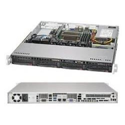 SUPERMICRO 1U server 1x LGA1151, iC236, 4x DDR4 ECC, 4x 3.5" HS SATA3, 350W, IPMI, 4x LAN