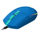 Logitech G102 Lightsync myš, Drátová USB, Optická, 8000 dpi, Modrá ( 910-005801 )
