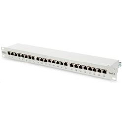 Premium Patch panel 24xRJ45, CAT6, STP, šedý