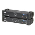 ATEN 4-port DVI KVMP USB, usb hub, audio 2.1, kabely, 3D vision ready