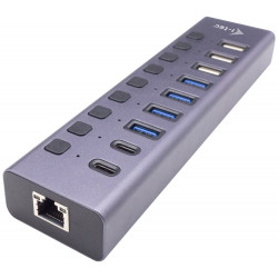 i-tec datový a nabíjecí HUB USB 3.0 USB-C 9x port LAN + Power Adapter 60W