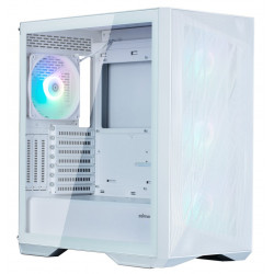 Zalman skříň Z9 Iceberg white Middle tower ATX 4x140mm fan ARGB temperované sklo bílá