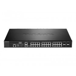 D-Link DXS 3400-24TC - Přepínač - L3 Lite - řízený - 20 x 10GBase-T + 4 x combo 10 Gigabit SFP+ - desktop, Lze montovat do rozvaděče