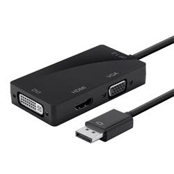 PremiumCord adaptér DisplayPort - DP + HDMI + DVI + VGA , 1080p, 4K*2K