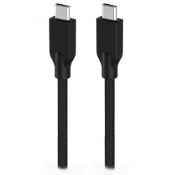 Genius ACC-C2CC-3A, Kabel, USB-C USB-C, USB 3.0, 3A, PD 60W, opletený, 1m, černý