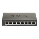 D-Link DGS 1100-08V2 - Přepínač - inteligentní - 8 x 10 100 1000 - desktop - AC 100 240 V