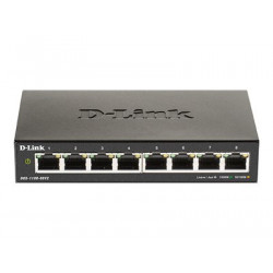 D-Link DGS 1100-08V2 - Přepínač - inteligentní - 8 x 10 100 1000 - desktop - AC 100 240 V