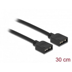 Delock Spojovací kabel RGB, 3 pinový, na 5 V LED RGB ARGB osvětlení, délka 30 cm