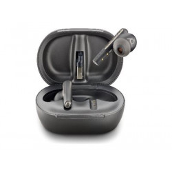 Poly Voyager Free 60+ - Bezdrátová sluchátka s mikrofonem - špuntová sluchátka - Bluetooth - odstranění šumu - uhlíková čerň - certifikováno pro Microsoft Teams