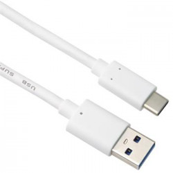 PremiumCord kabel USB-C - USB 3.0 A (USB 3.1 generation 2, 3A, 10Gbit s) 2m bílá