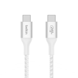 Belkin Boost charge USB-C kabel 240W, 1m, bílý