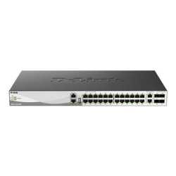 D-Link DMS 3130-30TS - Přepínač - L3 - řízený - 24 x 100 1000 2.5G + 2 x 100 1000 2.5G 5G 10G + 4 x 10 Gigabit 25 Gigabit SFP28 - Lze montovat do rozvaděče