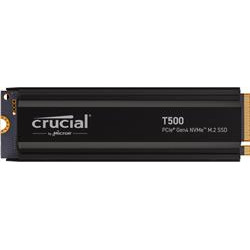 Crucial SSD 1TB T500 PCIe Gen4 NVMe M.2 with heatsink