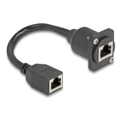 D-Type RJ45 cable jack to jack Cat.5e bl, D-Type RJ45 cable jack to jack Cat.5e bl