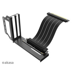 AKASA Riser black Pro, vertikálni VGA držák