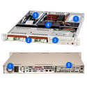 SUPERMICRO 1U chassis 2x 3,5" HS SAS SATA, bez zdroje