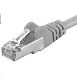 Premiumcord Patch kabel Cat5E S-FTP, AWG 26 7, délka 30m, šedá