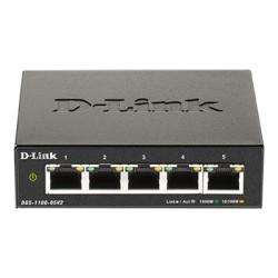 D-Link DGS 1100-05V2 - Přepínač - inteligentní - 5 x 10 100 1000 - desktop - AC 100 240 V