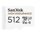 SanDisk High Endurance - Paměťová karta flash (adaptér microSDXC na SD zahrnuto) - 512 GB - Video Class V30 UHS-I U3 Class10 - microSDXC UHS-I
