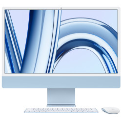 Apple iMac 24''with Retina 4.5K display:M3 chip with 8-core CPU and 8-core GPU, 256GB SSD - Blue