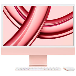Apple iMac 24''with Retina 4.5K display:M3 chip with 8-core CPU and 10-core GPU, 256GB SSD - Pink