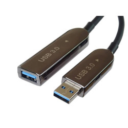 PremiumCord USB3.0 + 2.0 prodlužovací optický AOC kabel A Male - A Female 15m