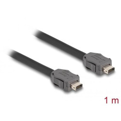 Delock ze zástrčkového konektoru Cable ix Industrial®( A-kódovaný) na zástrčkový konektor Cat.7, délky 1 m