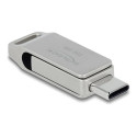 Delock Flash disk USB 5 Gbps, USB-C + Typ-A, 256 GB - kovový kryt