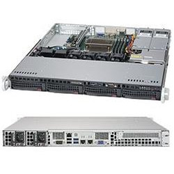 SUPERMICRO 1U chassis 4x 3,5" HS NVMe SATA SAS (12G), 2x400W (Platinum)