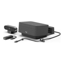 Logitech Logi Dock Focus Room Kit - Souprava pro video konference (Logitech BRIO Ultra HD Pro Webcam, Logitech Logi Dock) - Optimalizováno pro UC