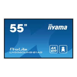iiyama ProLite LH5560UHS-B1AG - 55" Třída úhlopříčky (54.6" zobrazitelný) displej LCD s LED podsvícením - digital signage - s vestavěný přehrávač médií SoC - 4K UHD (2160p) 3840 x 2160 - osvětlené okraje - černá, matný povrch