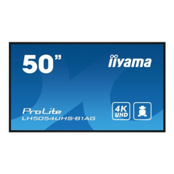 Iiyama LH5054UHS-B1AG - 50" Třída úhlopříčky LH54 Series displej LCD s LED podsvícením - interaktivní digital signage - s vestavěný přehrávač médií SoC - 4K UHD (2160p) 3840 x 2160