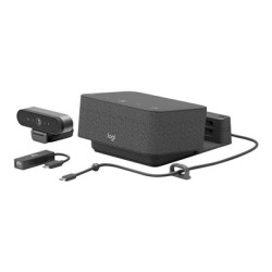 Logitech Logi Dock Focus Room Kit - Souprava pro video konference (Logitech BRIO Ultra HD Pro Webcam, Logitech Logi Dock) - certifikováno pro Microsoft Teams