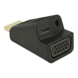 Delock - Nástroj pro převod videa - HDMI - VGA - černá - maloobchod
