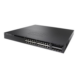 Cisco Catalyst 3650-24PS-S - Přepínač - L3 - řízený - 24 x 10 100 1000 (PoE+) + 4 x SFP - desktop, Lze montovat do rozvaděče - PoE+ (390 W) - repasovaný