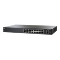 Cisco Small Business Smart SF200-24 - Přepínač - řízený - 24 x 10 100 + 2 x kombinace Gigabit SFP - desktop, Lze montovat do rozvaděče - repasovaný