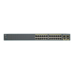 Cisco Catalyst 2960-Plus 24TC-S - Přepínač - řízený - 24 x 10 100 + 2 x kombinace Gigabit SFP - Lze montovat do rozvaděče - repasovaný