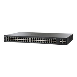 Cisco 220 Series SF220-48 - Přepínač - řízený - 48 x 10 100 + 2 x kombinace Gigabit SFP - desktop, Lze montovat do rozvaděče - repasovaný