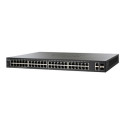 Cisco 220 Series SG220-50P - Přepínač - řízený - 48 x 10 100 1000 (PoE) + 2 x kombinace Gigabit SFP - desktop, Lze montovat do rozvaděče - PoE (375 W) - repasovaný