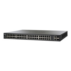 Cisco 220 Series SG220-50P - Přepínač - řízený - 48 x 10 100 1000 (PoE) + 2 x kombinace Gigabit SFP - desktop, Lze montovat do rozvaděče - PoE (375 W) - repasovaný